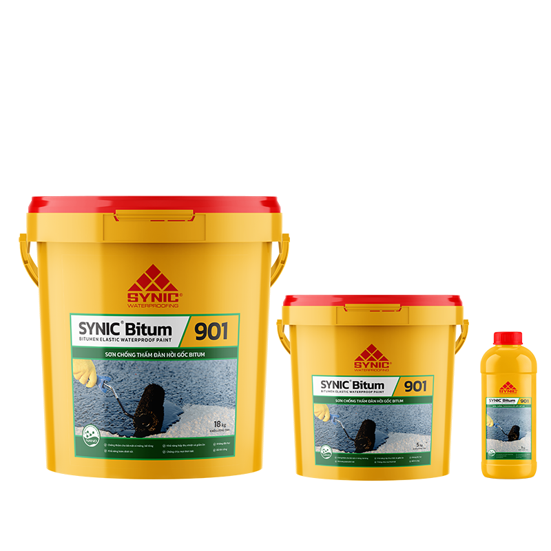 SYNIC Bitum 901 - Sơn chống thấm đàn hồi gốc bitum
