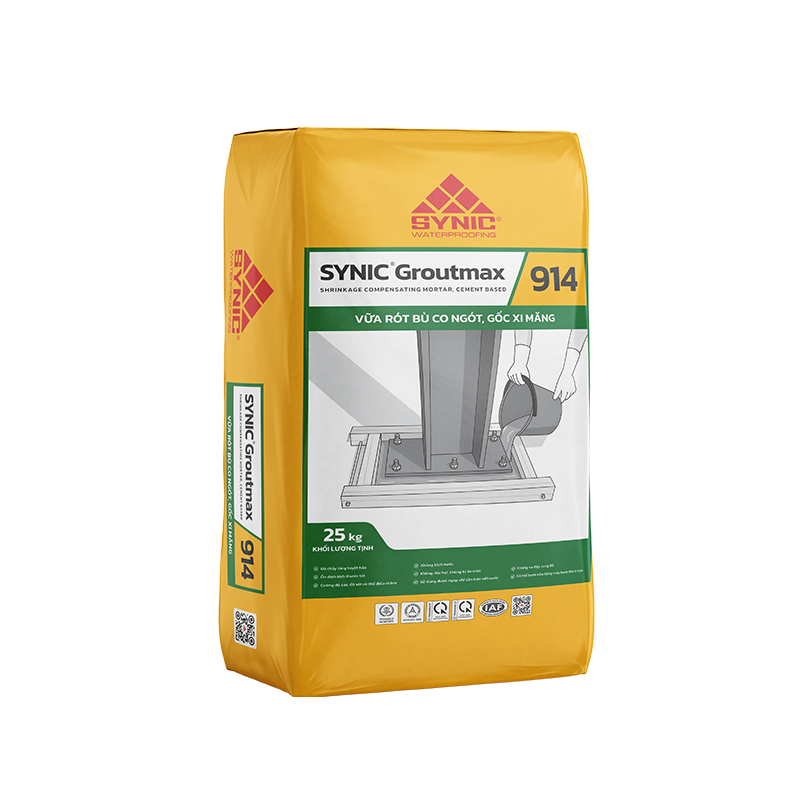 SYNIC Groutmax 914 - Vữa rót bù co ngót, gốc xi măng