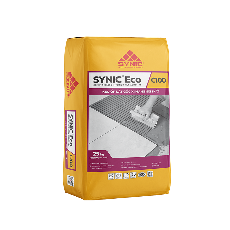SYNIC Eco C100 - Keo ốp lát gốc xi măng nội thất